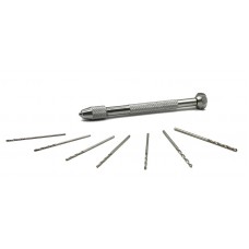 MW-2133 Fine Pin Vise S2 with 7 Drill Bits (0.9-1.5mm)
